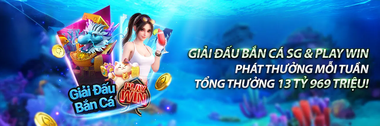 Hình ảnh chính game Bắn Cá TT3979 Win với kho báu và sinh vật biển